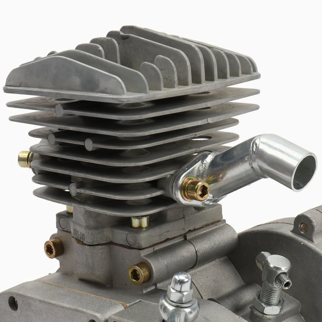Zimtown 80cc 2-Stroke Engine Bike Motor Kit for 26" Bicycles, Silver White
