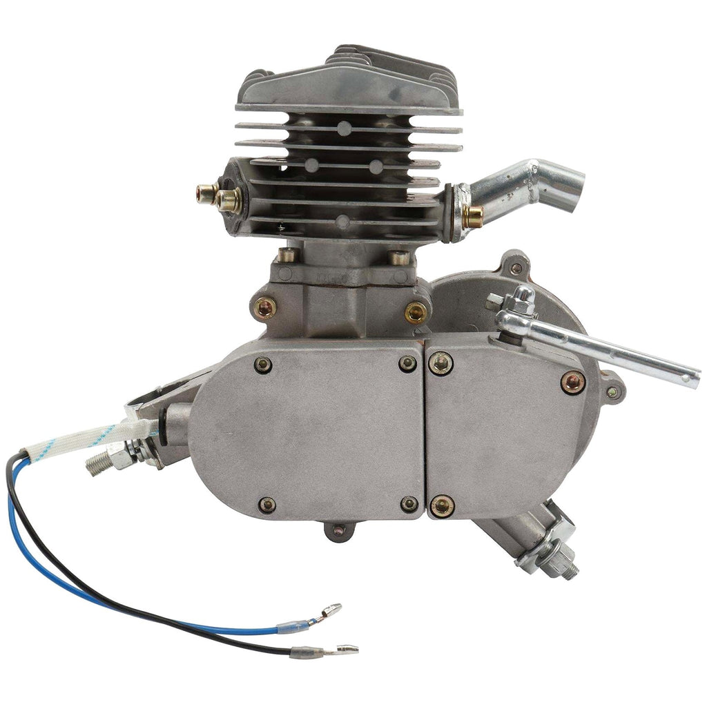 Zimtown 80cc 2-Stroke Engine Bike Motor Kit for 26" Bicycles, Silver White