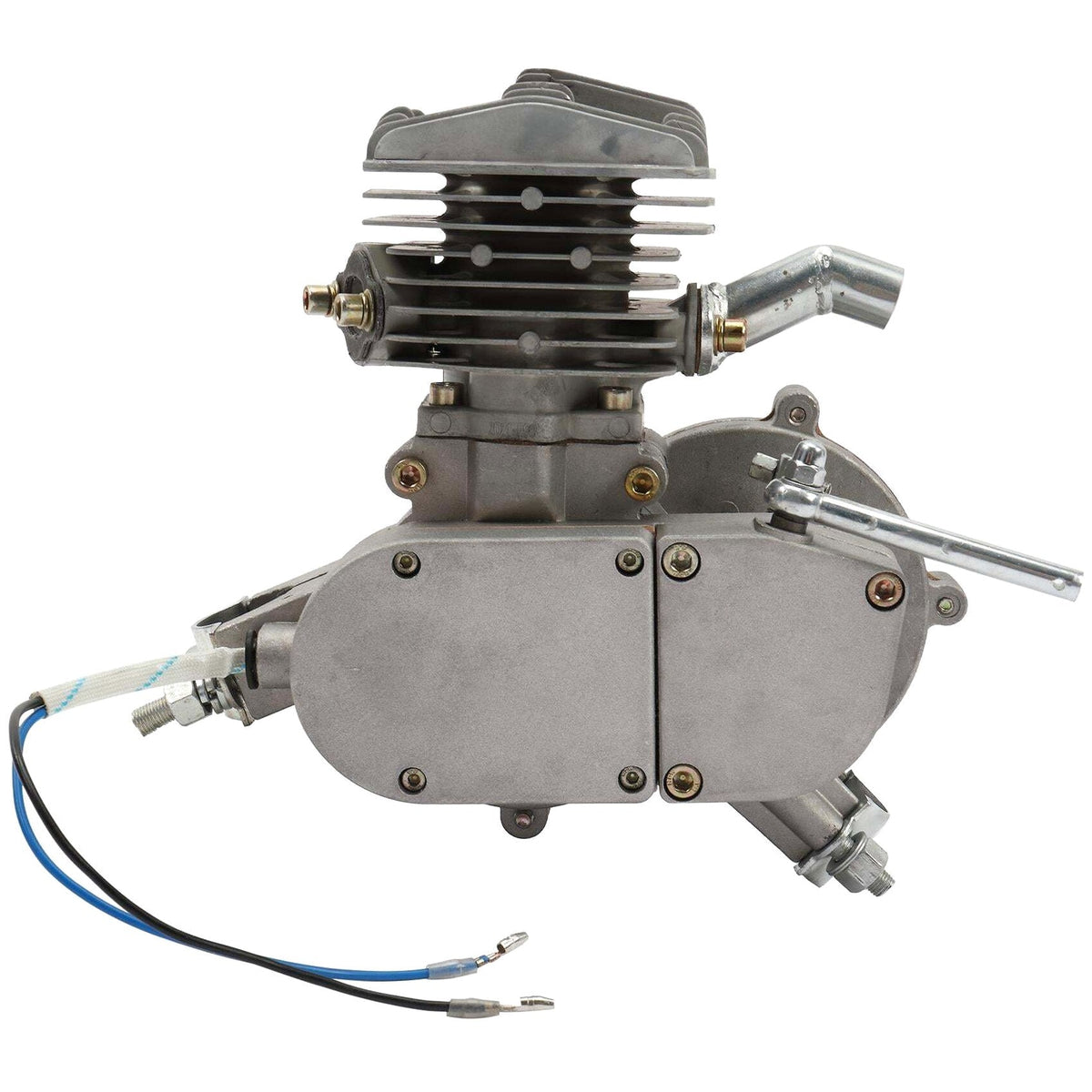 Zimtown 80cc 2-Stroke Engine Bike Motor Kit for 26" Bicycles, Silver White